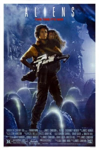 Aliens (1986) Movie Poster Advance Vers. A, Reproduction, SS, Unused, NM, Rolled - Picture 1 of 1