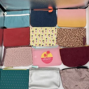 Ipsy Bags Lot of 12 Cosmetic Glam Makeup Bags Beauty Pouches Zippered Multicolor - Picture 1 of 1