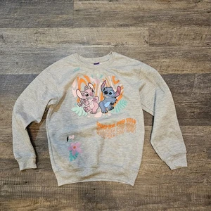 Sudadera Disney Stitch Juniors’ Gris Relajado Gráfico Talla XS - Imagen 1 de 3