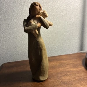 2002 Willow Tree Figurine Lady With Lamb, “Peace On Earth” Susan Lordi, 8.5" T - Picture 1 of 7
