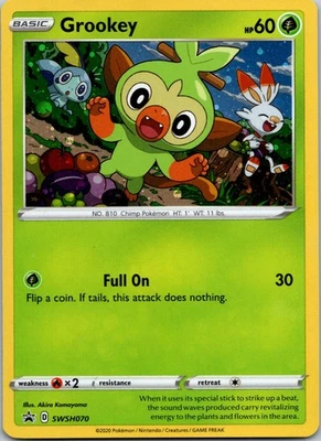 Grookey Promo SWSH: Sword & Shield Promo Cards SWSH070 NM - Image 1 of 2