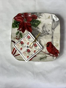 Set 4 piatti da dessert pane 6,5” Fifth Holiday Wishes Cardinal 222 - Foto 1 di 8