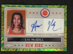 2024 Topps Cromo McDonald's LIV MCGILL Nuevo Alquiler Tie Dye Refractor Automático/25 - Imagen 1 de 2
