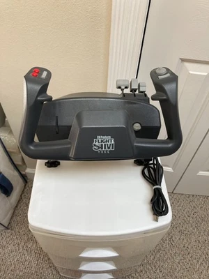 CH Products Flight Sim Yoke Simulator USB FSY211U Controller Tested Working - Image 1 of 4