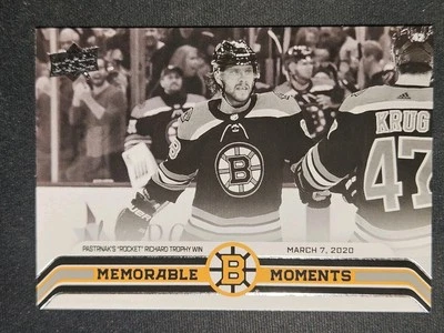 23-24 Upper Deck Bruins Centennial David Pastrnak 🚨🚨🚨 Memorable Moments - Image 1 of 2