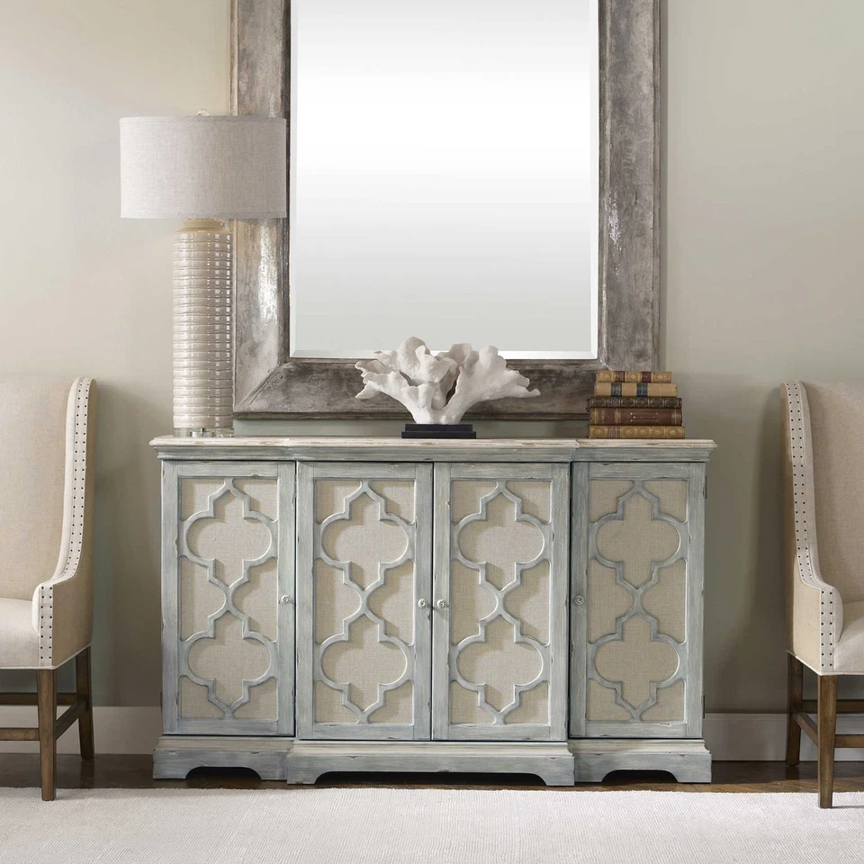 Uttermost 24520 Sophie 60"W Casual Luxury Coastal Breakfront - Grey - Image 1 of 2
