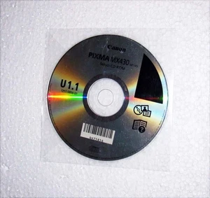 Oryginalny oryginalny OEM Canon Pixma serii MX430 Konfiguracja CD-ROM U 1.1 QH7-5856-01 - Zdjęcie 1 z 4