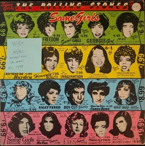 The Rolling Stones Some Girls Vinyl Record VG/G+ CUN 39108 1978 - Picture 1 of 2