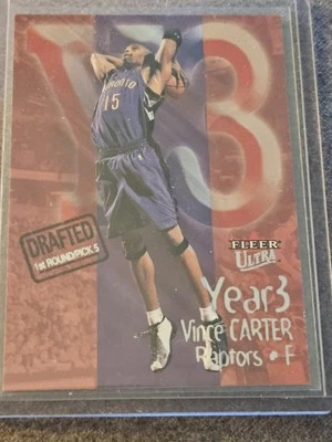 2000-01 Fleer Ultra Year 3 Vince Carter #9YT - Toronto Raptors   HOF  - Image 1 of 2