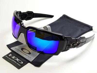 Oakley Oil Drum 2 Black Blue Sonnenbrille Hijinx Rig Monster Dog Pup Pit Bull X - Bild 1 von 4