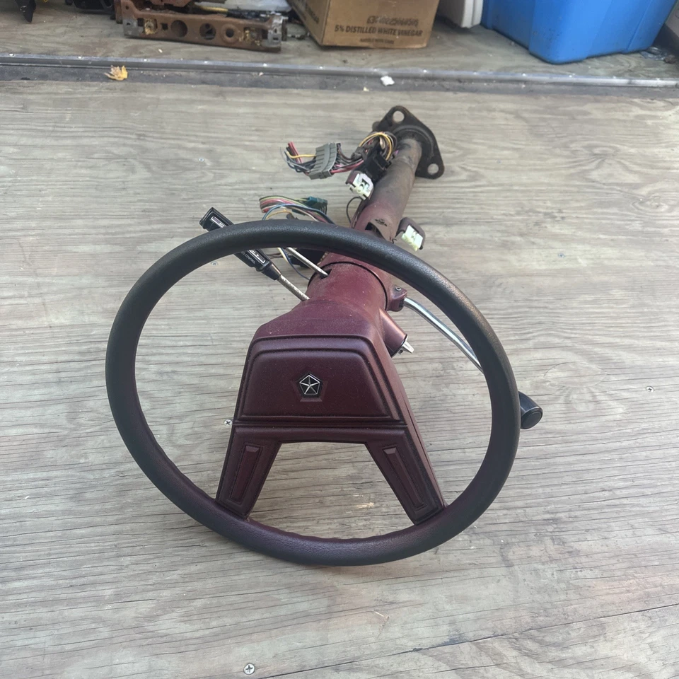 Dodge Ram 1986 furgoneta columna de dirección inclinable B150 B250 W250 86 87 granate sin llave 🔑 Foto 1 de 4