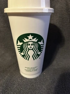 Starbucks Original Reusable Plastic Cup w/Lid - New - Picture 1 of 3