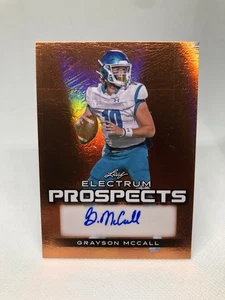 Grayson McCall 2024 Leaf Electrum Auto Bronze /59 Card #PA-GM1 - Picture 1 of 2