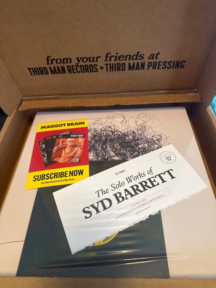 Syd Barrett Solo Works LP Box Set Package Third Man Vault 57, UNOPENED MAILER Foto 1 de 1