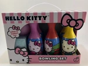 Hello Kitty Plastic Bowling Set 6 Pin 1 Ball - Picture 1 of 2