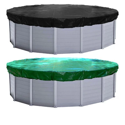 QUICK STAR Poolabdeckung Oval | Sommer & Winter Poolplane UV-Resistente Abdeckplane 200g/m²