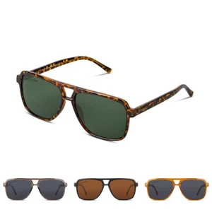 Gafas de sol SMOODER HAYFORD hombre/mujer UV400 acetato aviador vintage piloto - Imagen 1 de 27