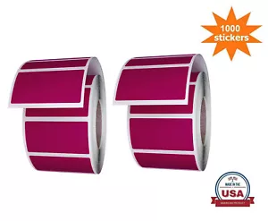 Rotoli etichette viola 40MM x 19MM (4CM x 2CM) per uso multiuso 1000 adesivi - Foto 1 di 9