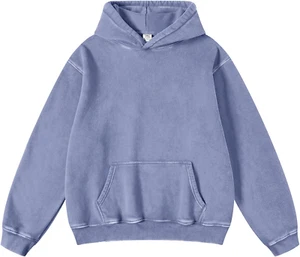 Acid Wash Hoodie Super Soft Hoodie for Mens Hoodies Oversized Men'S Fashion Hood - Picture 1 of 12
