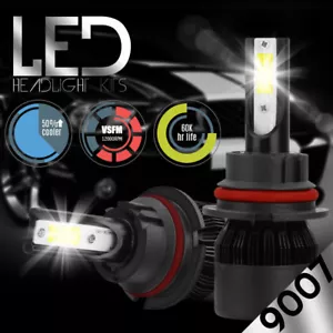 9007 HB5 72W 48800LM Kit de Faros LED Haz Alto/Bajo 6500K Bombillas S2 Coche Automático - Imagen 1 de 12