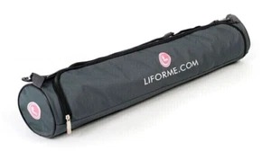 Universal Yoga Mat Carry Bag Dark Green Grey Adjustable Strap Zip Close 27 inch - Picture 1 of 6