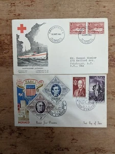 Covers 1951 Danmark Red Cross, 1956 Monaco - Picture 1 of 7