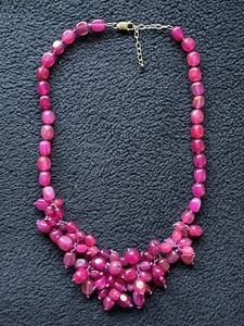 Robert Rose QVC Multi-Strand Pink Bead Faceted Adjustable Art Necklace 21” - Picture 1 of 5