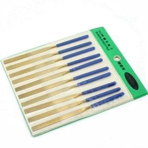 10Pcs 6"inch 160MM x4MM FLAT Diamond Coated Needle Files Titanium Filing Cutting - Picture 1 of 5