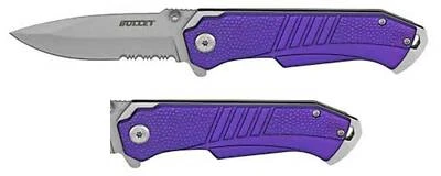 7,5 «ФИОЛЕТОВЫЙ 440 падение точка карманный нож тактический самообороны анодированный алюминий  - Изображение 1 из 2