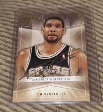 Tim Duncan 2004-05 Skybox Autographics Gold Parallel Card #'d 149/150 Spurs