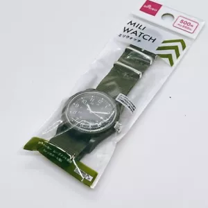 Reloj Militar Daiso Movimiento Hattori Oliva Caqui Verde Reloj Mili Japonés - Imagen 1 de 7
