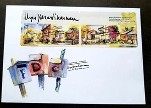 [SJ] Finland Autumnal Yards & Gardens 2014 Autumn Postbox House Mailbox (FDC) - Picture 1 of 5