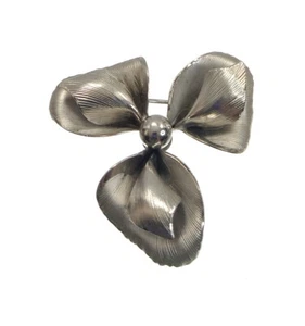 Bond Boyd Sterling Silver Brooch Flower 3-D Pin VINTAGE FREE Shipping! - Picture 1 of 4