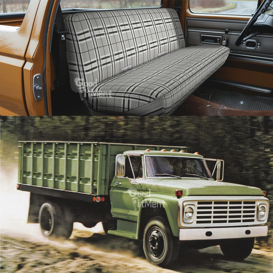 Чехлы на передние сиденья для пикапа Ford F-600 F600 1970-1994 годов выпуска - Изображение 1 из 4