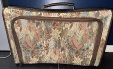 Vintage Floral And Leather St Michael Suitcase 65cm By 43cm By 21cm Approx