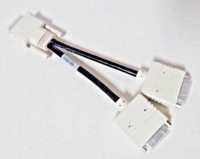 HP/Dell Single DMS-59 to Dual DVI Y Splitter Video Cable H9361 R0915 338285-009 - Image 1 of 4
