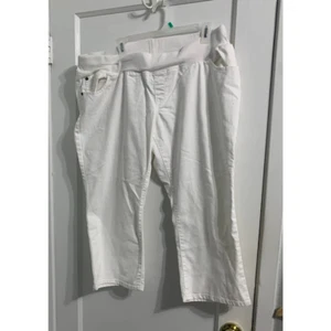 Liz Lange Maternity white capri size 18 - Picture 1 of 6