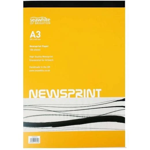 Seawhite Zeitungspapier Block 100 Blatt