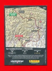 100° GIRO D'ITALIA -Panini 2017-Figurina-Sticker n. CARD C20 - 19° TAPPA -New - Picture 1 of 3
