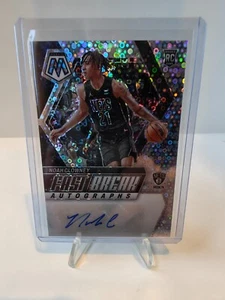 2023-24 Panini Mosaic Noah Clowney Fast Break Auto Silver Prizm RC NETS 🔥 - Picture 1 of 2