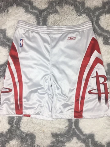 Authentic NBA Pro Cut Houston Rockets Shorts SZ 34 Retro Throwback Basketball Cover