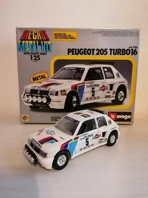 Burago bburago Peugeot 205 Turbo 16 Metal Kit scala 1 24 1/24 cod 5106 no martoy - Immagine 1 di 4