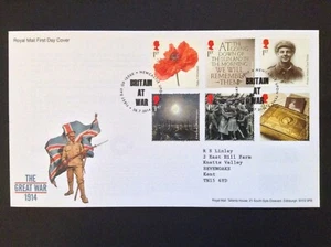 GB 2014 The Great War 2014 Set on Typed Address First Day Cover, Newcastle S/H/S - Picture 1 of 1