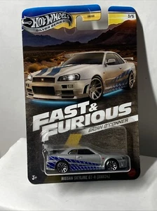 Hotwheels 1/64 🇨🇵 Fast and Furious Brian O’Conner Nissan skyline gt-r34 #3/5 - Imagen 1 de 6