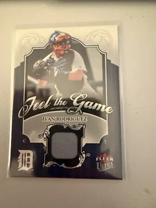 2006 Fleer Ultra Ivan Rodriguez Feel the Game Jersey #FG-IR - Picture 1 of 2