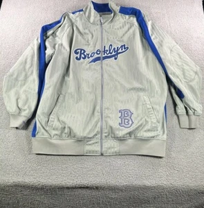 Mitchell & Ness Brooklyn Dodgers Zip Jacke grau blau 5XL MLB Throwback Vintage - Bild 1 von 14