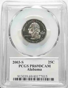 2003 S 25C Clad State Quarter Alabama Proof PR69 DCAM PCGS - Picture 1 of 2