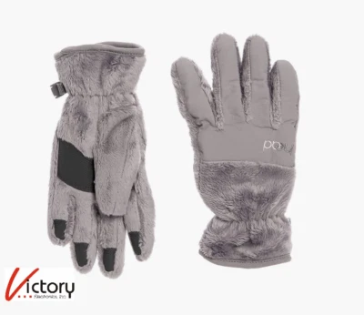 Luvas de lã NEW HEAD Jr ThermalFUR | Prata metálica | Tamanho médio (idades 7-10) - Imagem 1 de 4