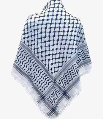 Palestino Hatta Shemagh Keffiyeh Bufanda Arafat Palestina Negro Blanco Sharshoba Foto 1 de 4