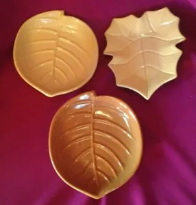 Lote de Placas de Arce Decorativas~3~7"~USADAS~Placa de Cerámica De Colección - Imagen 1 de 6